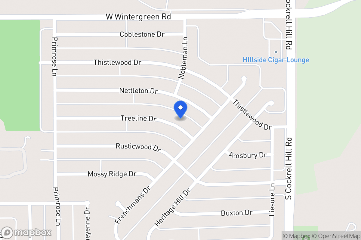 Map of 1329 Treeline Dr