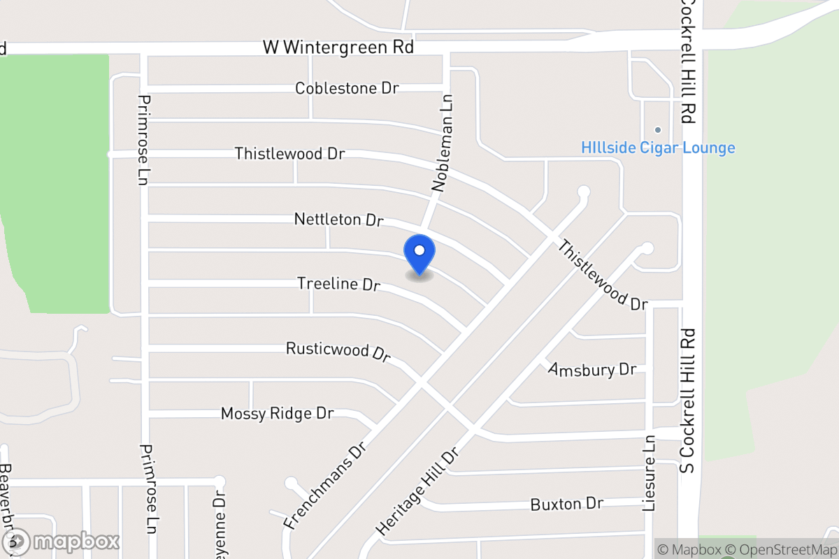 Map of 1333 Treeline Dr