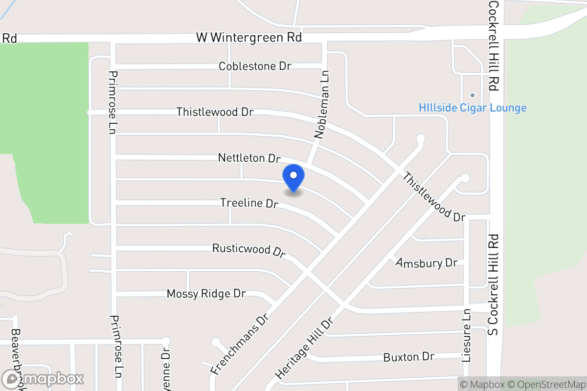 Map of 1401 Treeline Dr