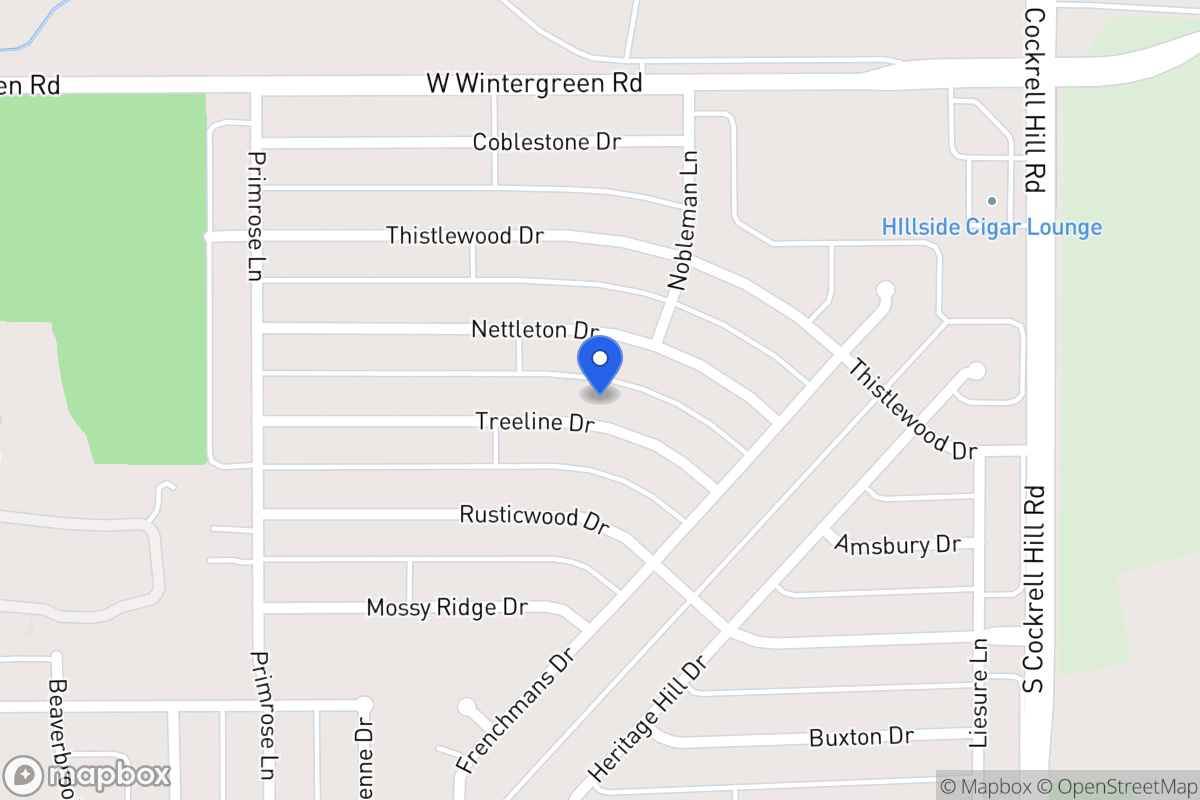 Map of 1405 Treeline Dr