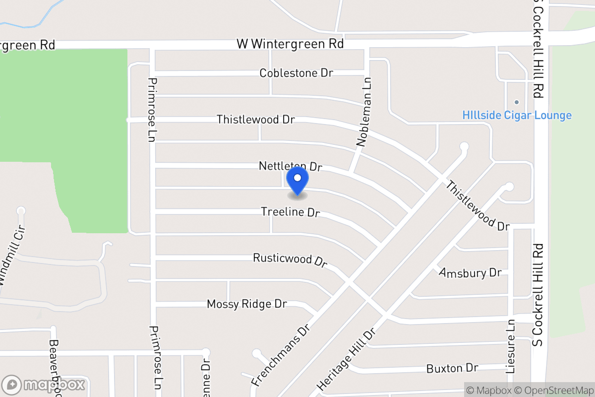 Map of 1413 Treeline Dr