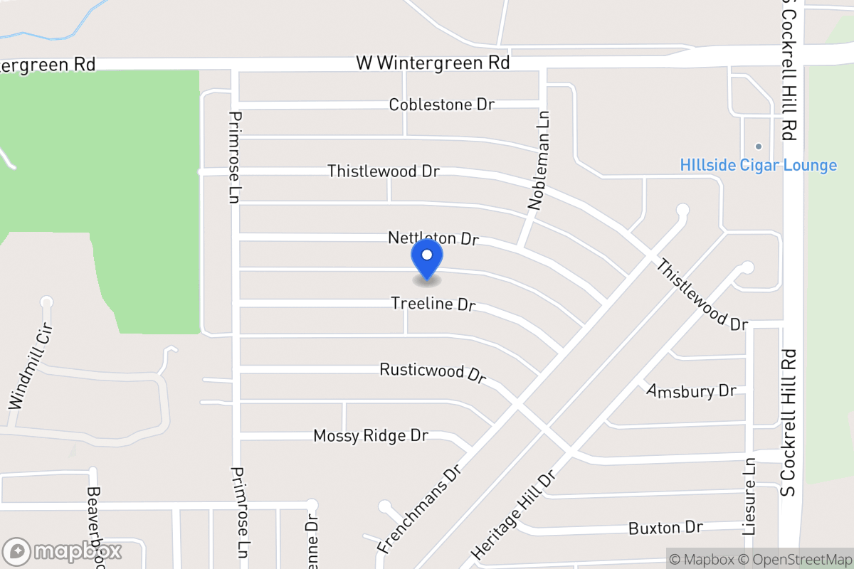 Map of 1417 Treeline Dr