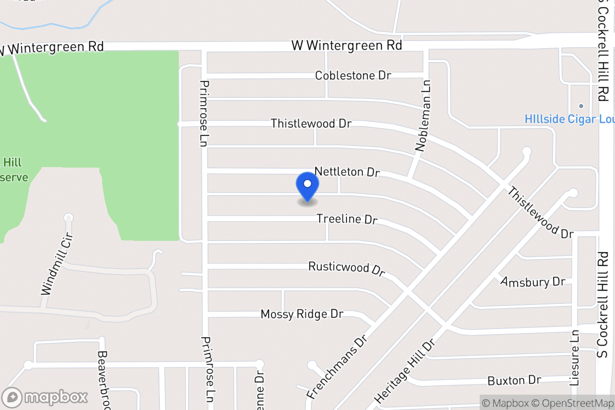 Map of 1501 Treeline Dr