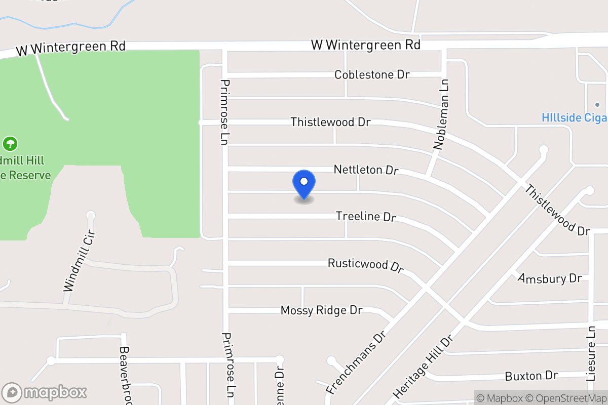 Map of 1509 Treeline Dr