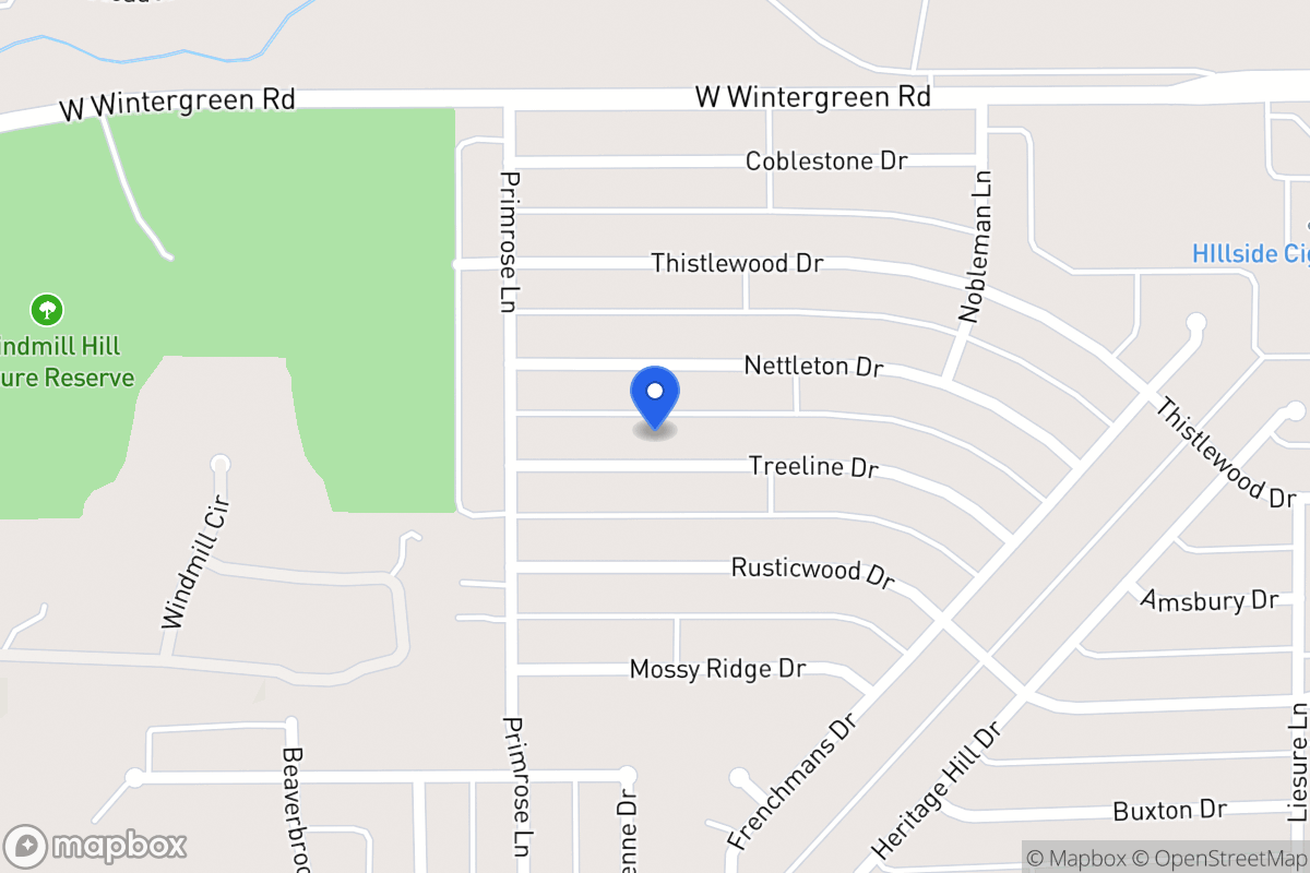 Map of 1513 Treeline Dr
