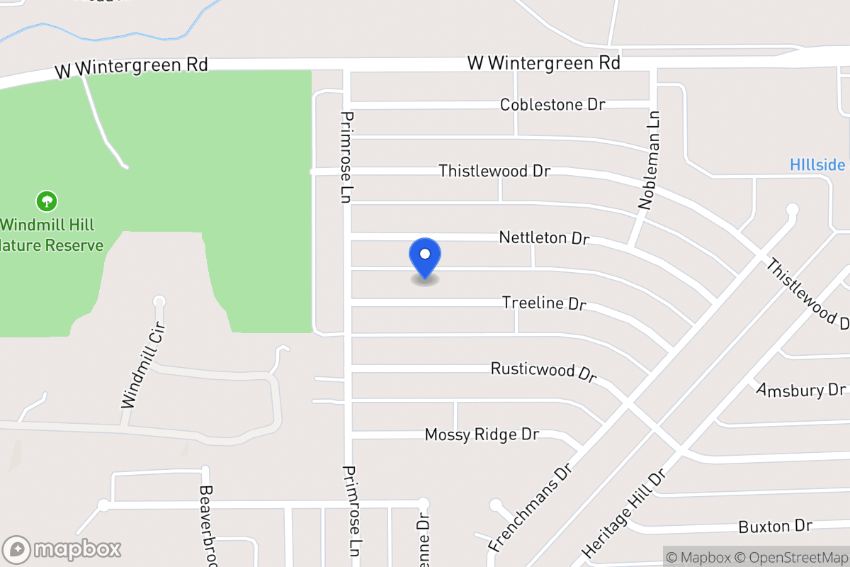 Map of 1517 Treeline Dr