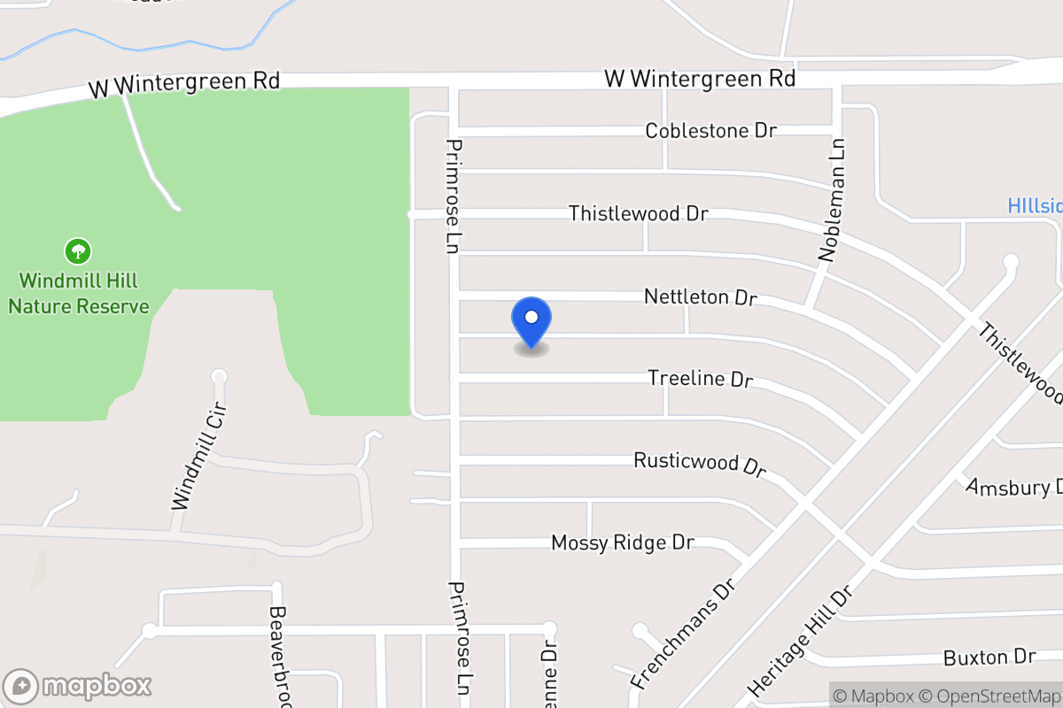 Map of 1521 Treeline Dr, Desoto