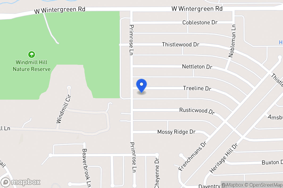 Map of 1532 Treeline Dr