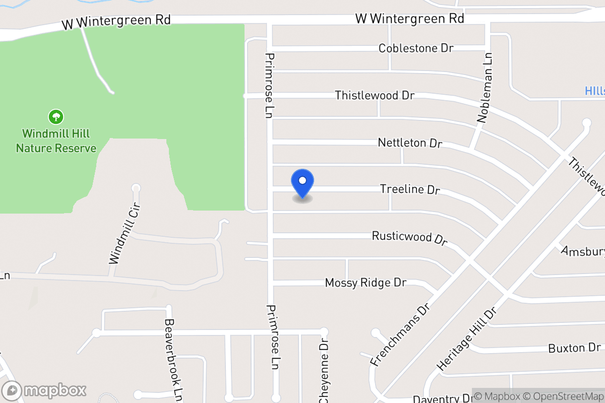 Map of 1528 Treeline Dr