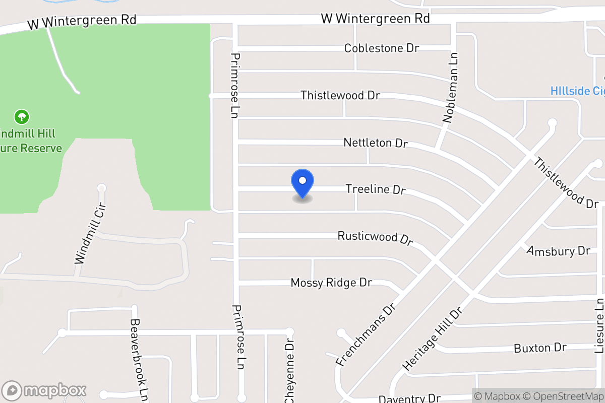 Map of 1516 Treeline Dr
