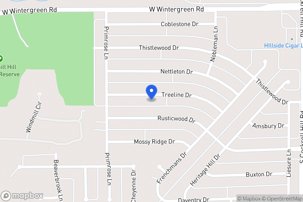 Map of 1508 Treeline Dr