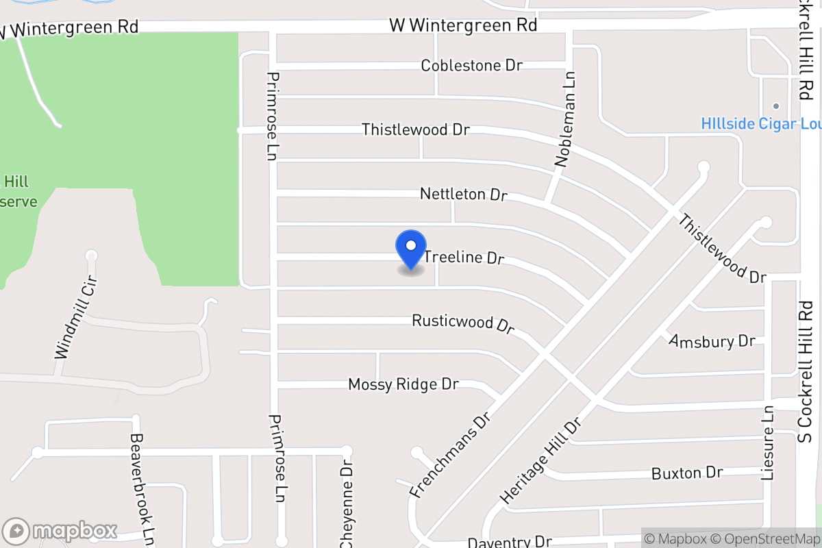 Map of 1504 Treeline Dr