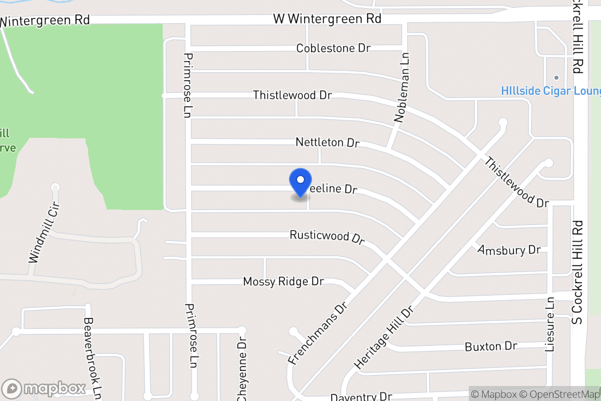 Map of 1500 Treeline Dr