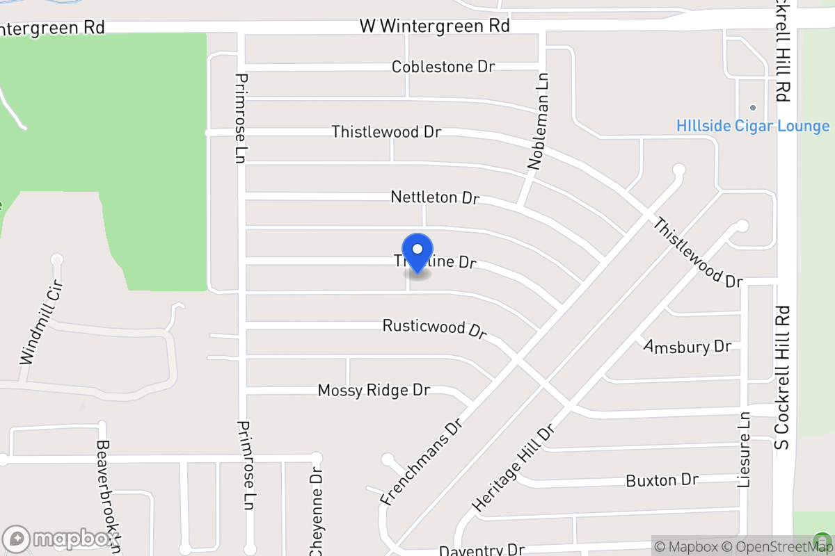 Map of 1420 Treeline Dr
