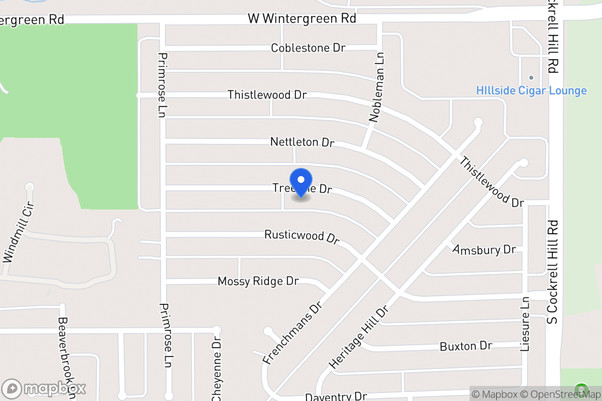 Map of 1416 Treeline Dr