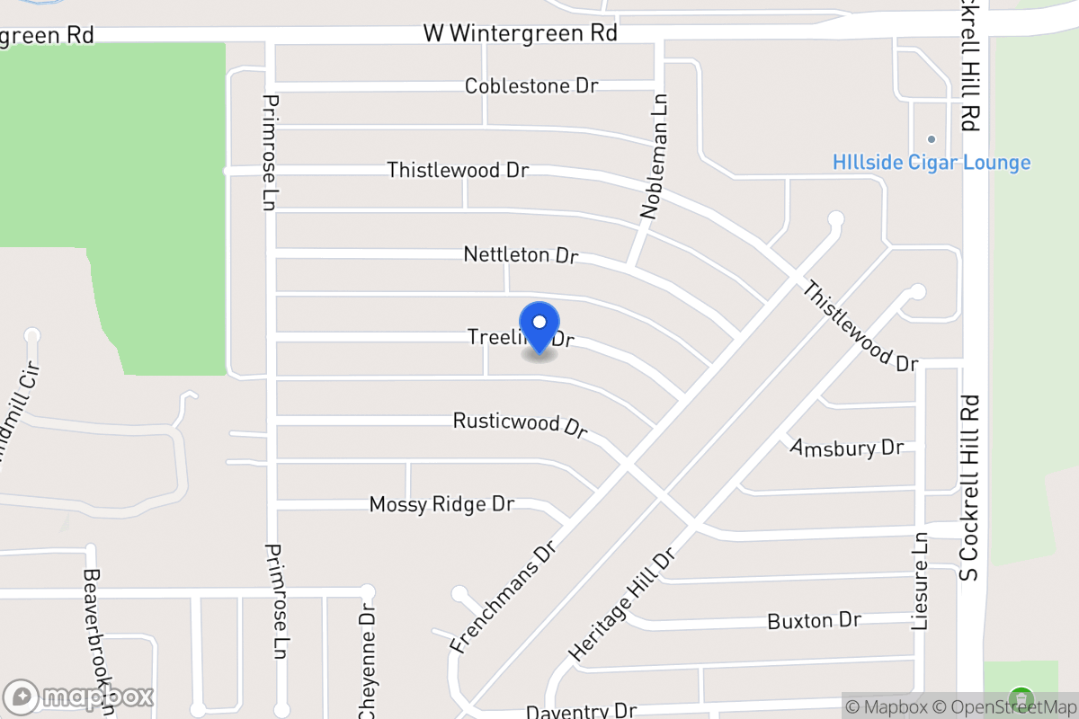 Map of 1410 Treeline Dr