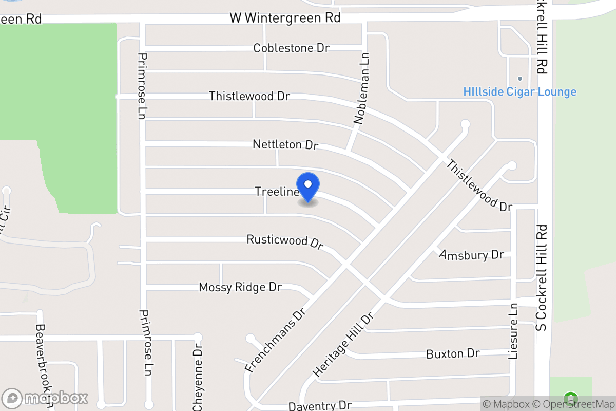 Map of 1404 Treeline Dr