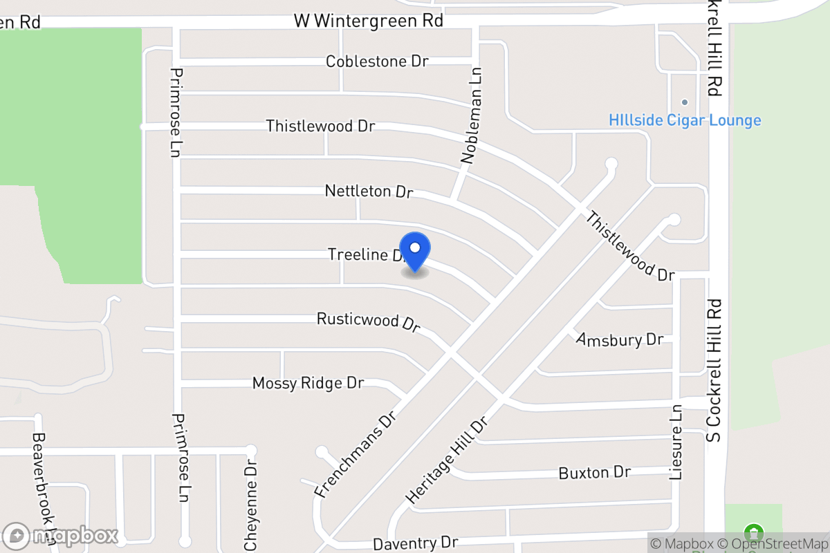 Map of 1400 Treeline Dr