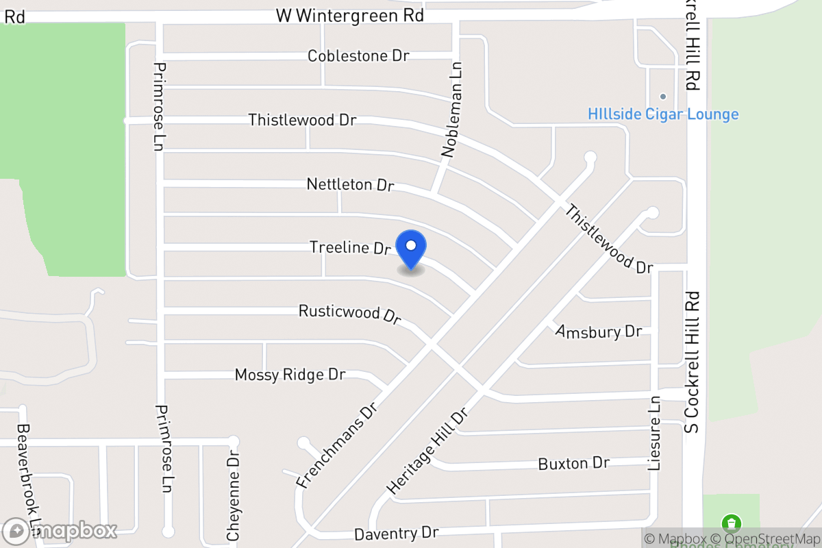 Map of 1332 Treeline Dr
