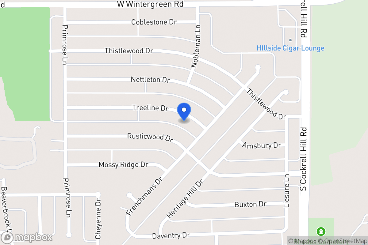 Map of 1328 Treeline Dr