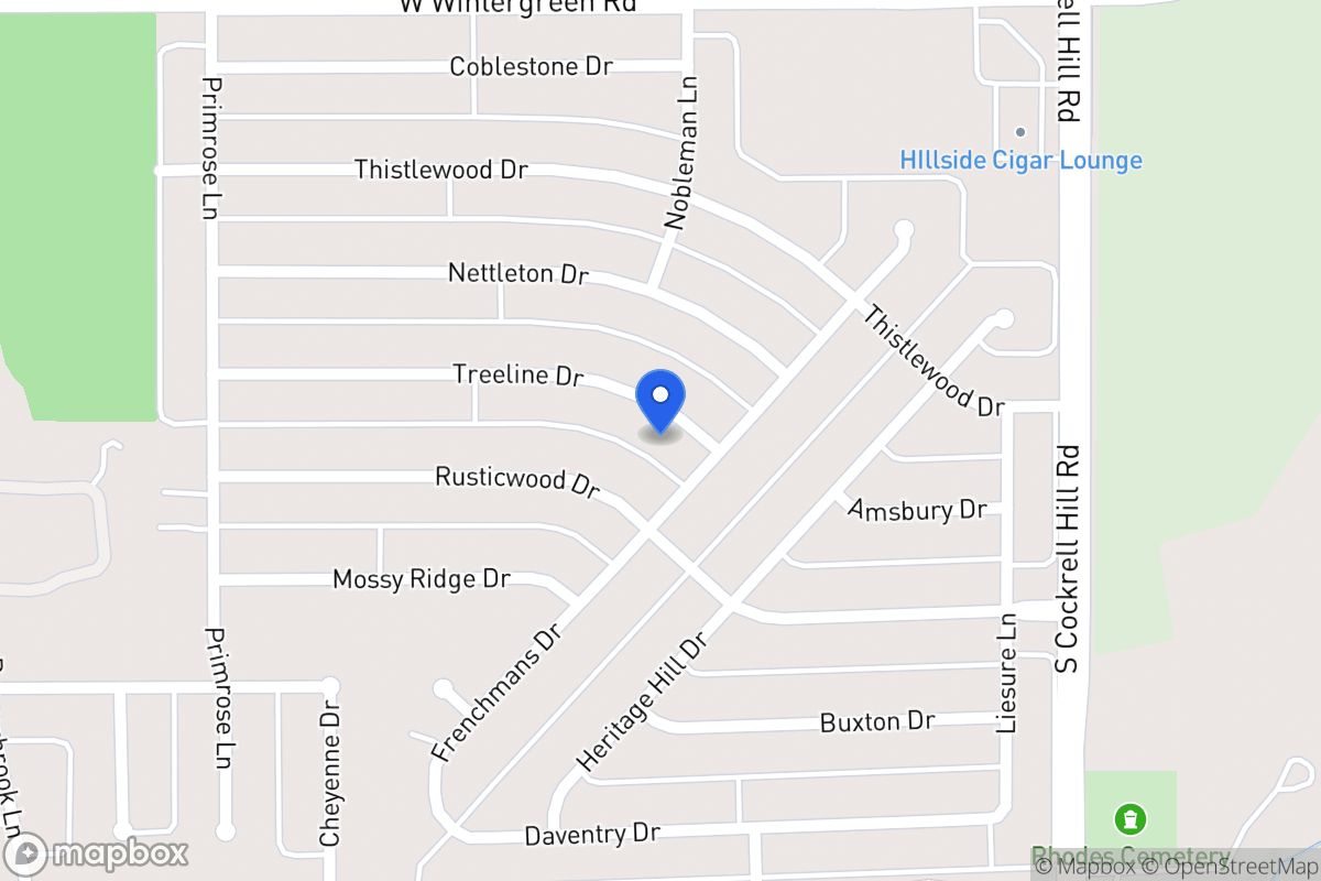Map of 1324 Treeline Dr