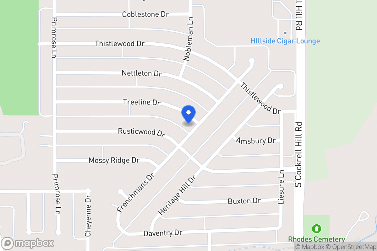 Map of 1320 Treeline Dr