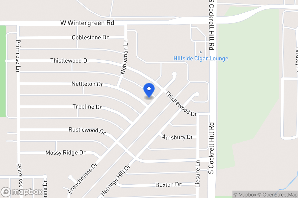 Map of 1321 Nettleton Dr