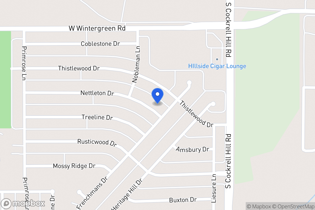Map of 1325 Nettleton Dr