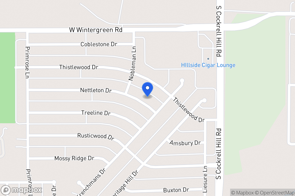 Map of 1329 Nettleton Dr
