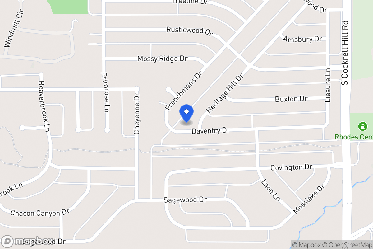 Map of 1201 Heritage Hill Dr