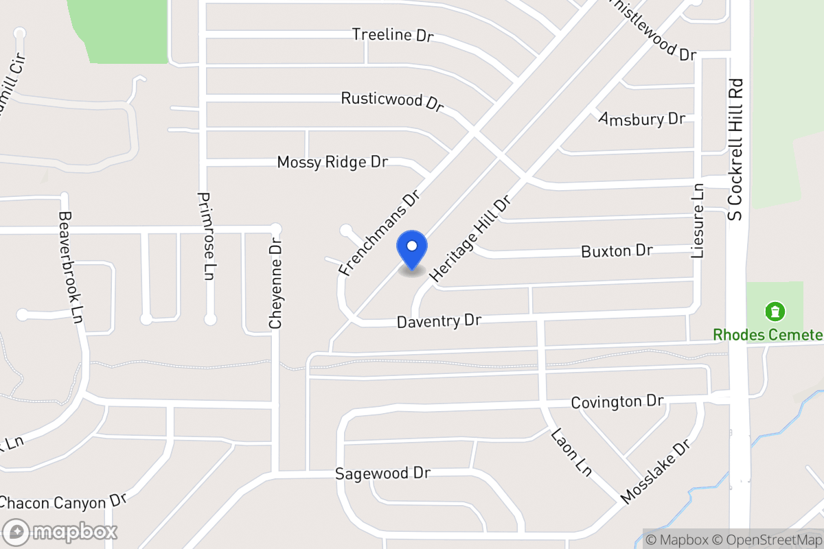 Map of 1209 Heritage Hill Dr