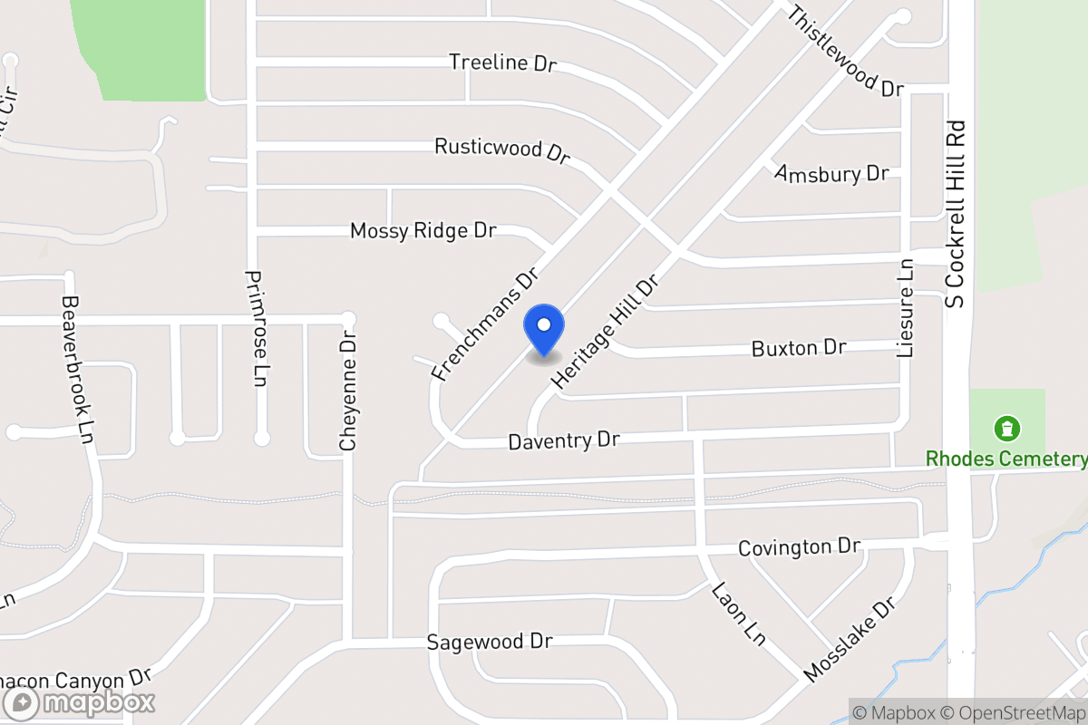 Map of 1213 Heritage Hill Dr