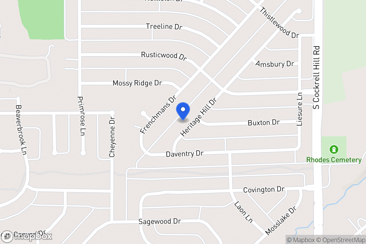 Map of 1217 Heritage Hill Dr