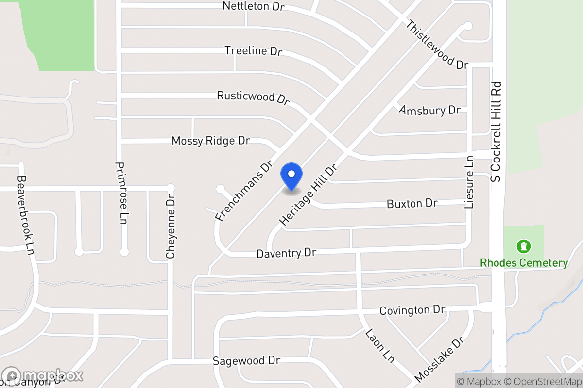 Map of 1221 Heritage Hill Dr