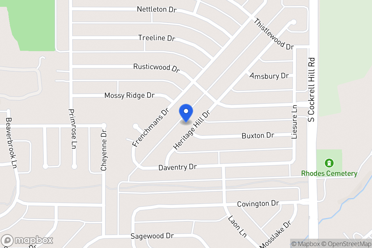 Map of 1225 Heritage Hill Dr