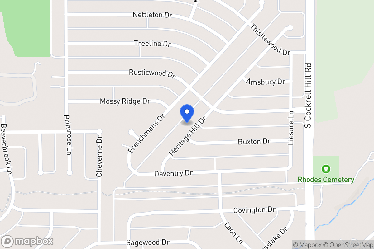 Map of 1229 Heritage Hill Dr
