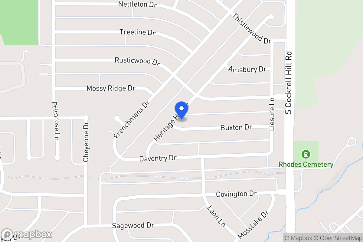 Map of 1409 Buxton Dr
