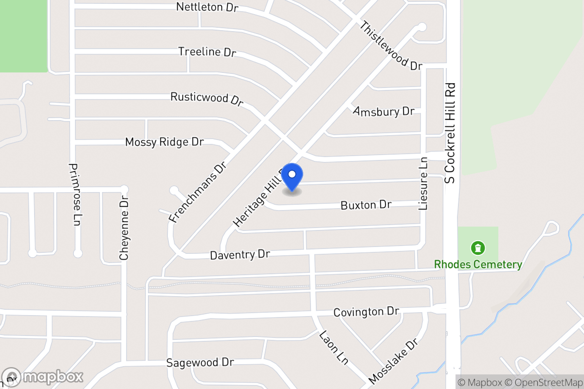 Map of 1405 Buxton Dr