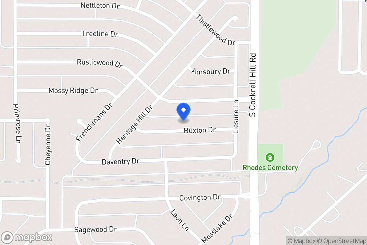 Map of 1325 Buxton Dr