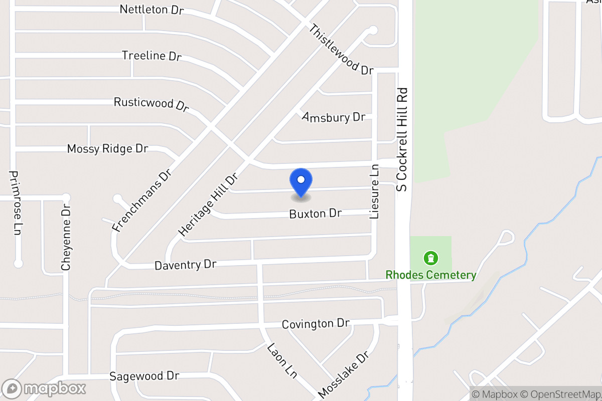 Map of 1321 Buxton Dr