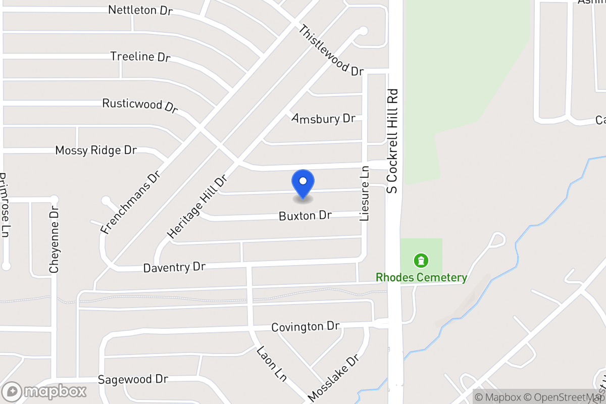 Map of 1317 Buxton Dr