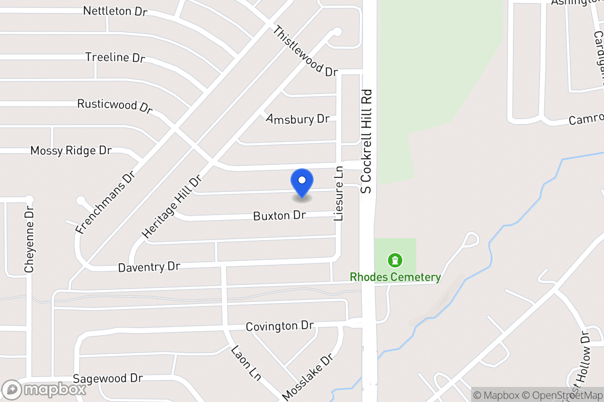 Map of 1309 Buxton Dr