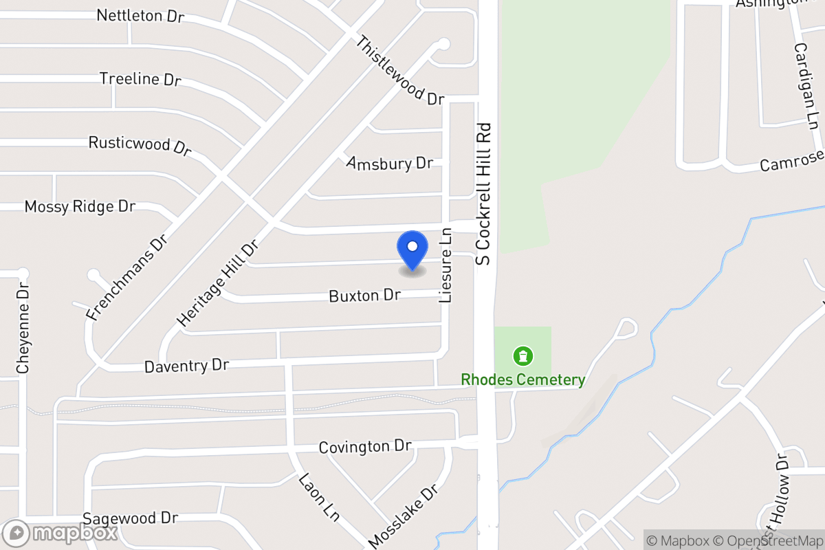 Map of 1305 Buxton Dr