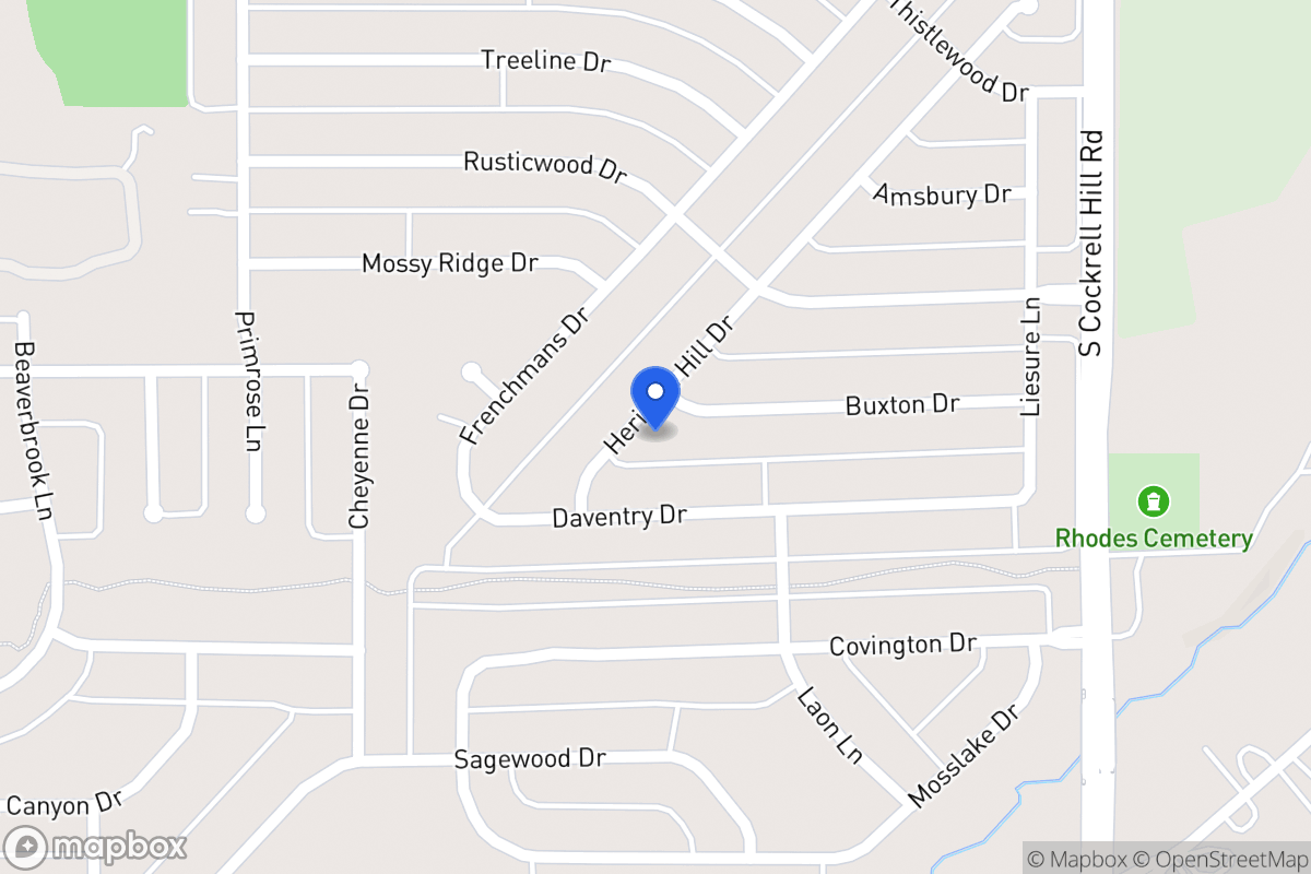 Map of 1412 Buxton Dr