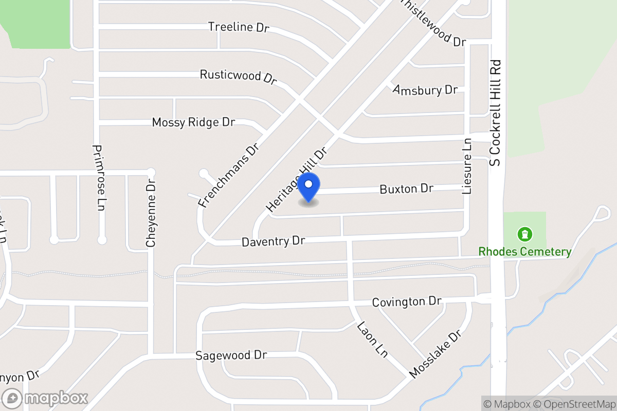 Map of 1408 Buxton Dr