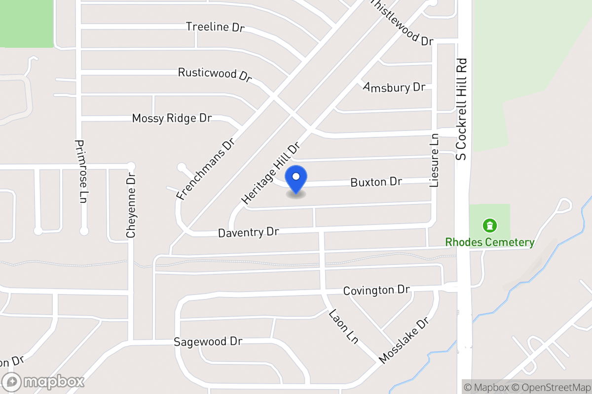 Map of 1404 Buxton Dr