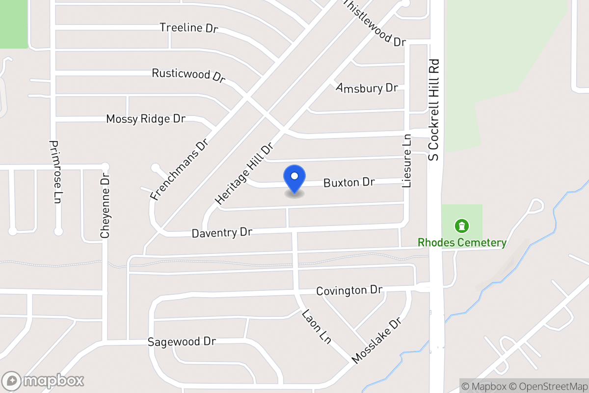 Map of 1332 Buxton Dr