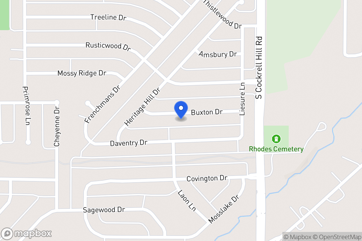 Map of 1328 Buxton Dr
