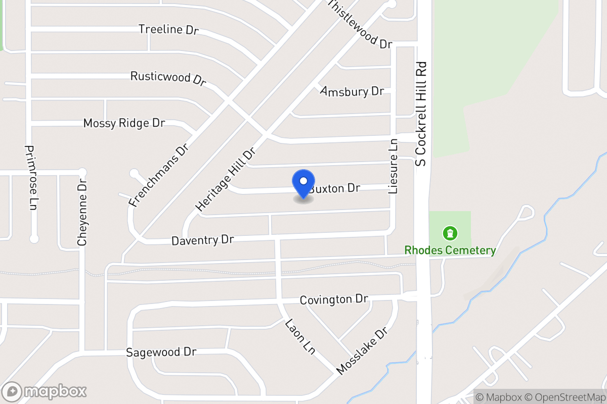 Map of 1324 Buxton Dr