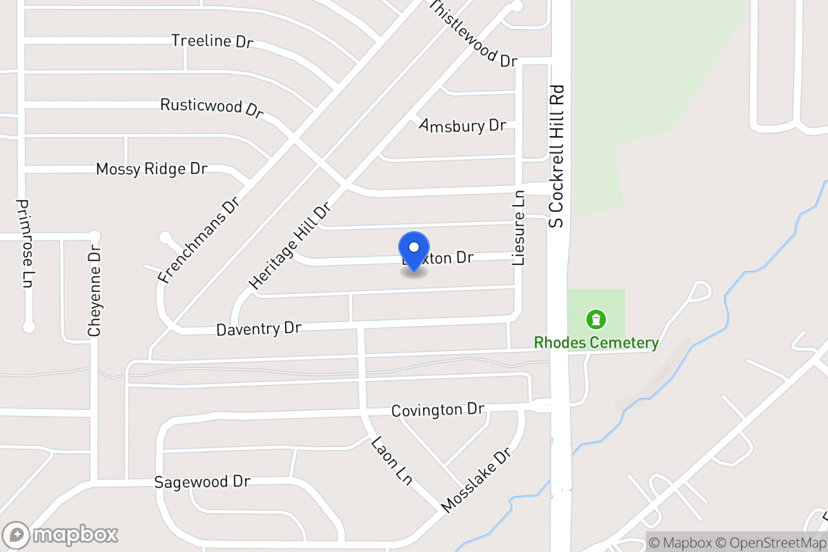 Map of 1320 Buxton Dr